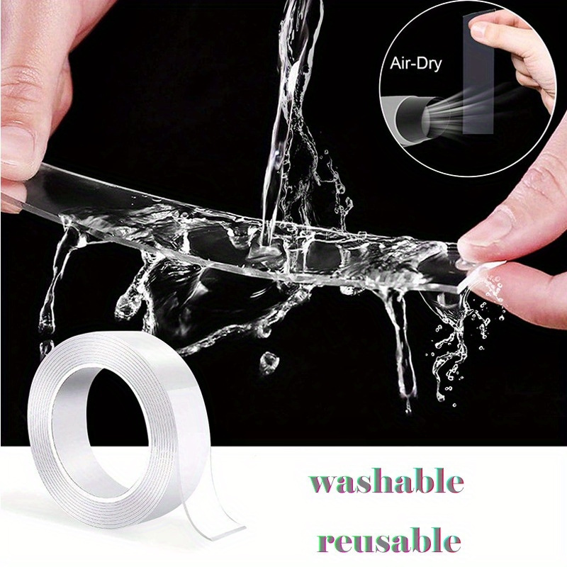 1 roll of 20mm 10m thickened nano double sided tape strong   transparent traceless high   acrylic double sided tape nano tape sticky tape   fastening details 1