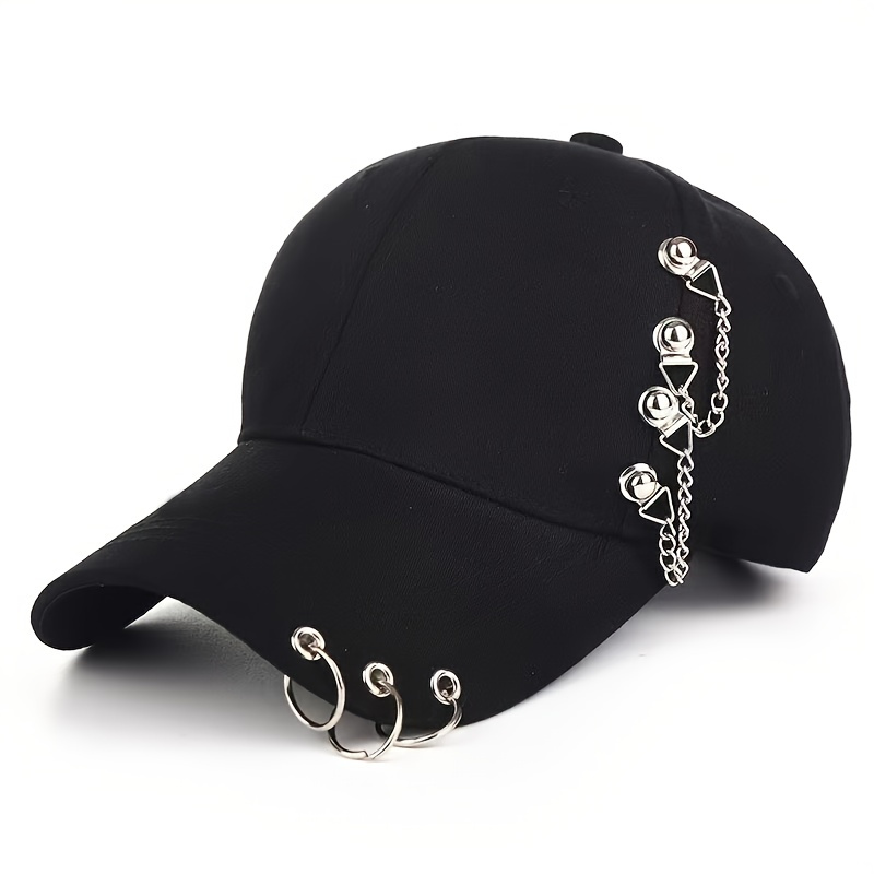 

1pc Sunshade Breathable Adjustable Baseball Cap With Trendy Decoration For Outdoor Sport