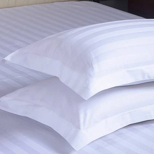 2pcs elegant white striped cotton pillowcase soft comfortable and master bedroom or machine washable 100 cotton 40 envelope closure