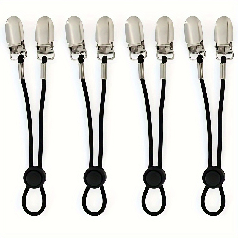 Four-piece Adjustable Sheet Clamp, Stainless Steel Elastic Sheet Clamp, Non-slip Mattress Corner Clamp,…: retailer-supplied image
