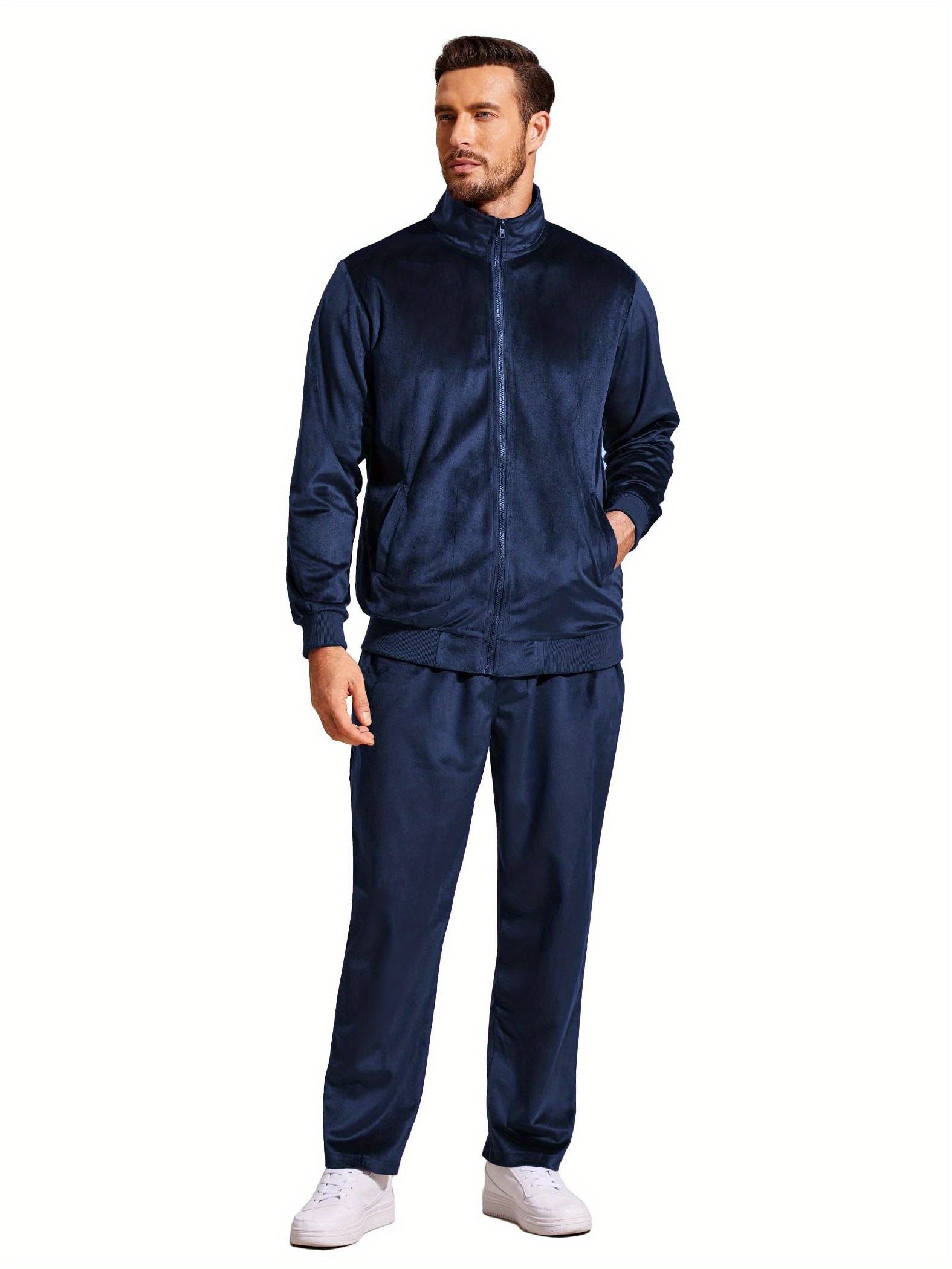 HOT Lipsy Navy Blue Lipsy Tracksuit Navy Blue Velour Sweatsuit