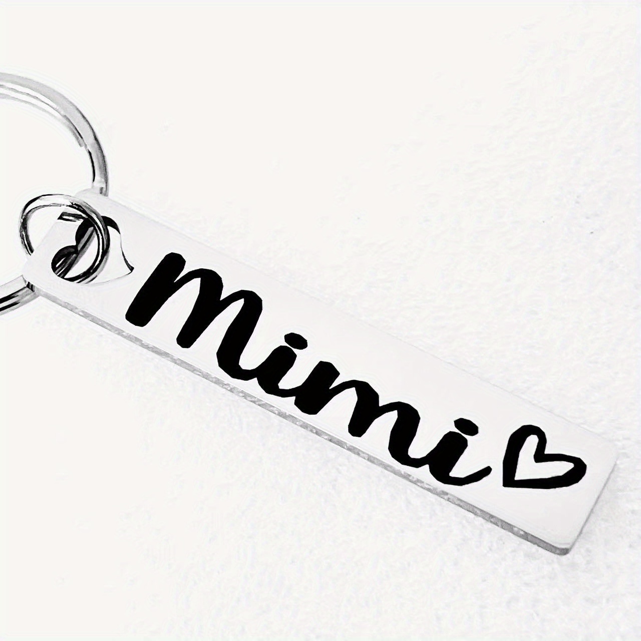 

Elegant Stainless Steel 'mimi' Keychain - Perfect Gift For Men, Simple & Stylish Accessory