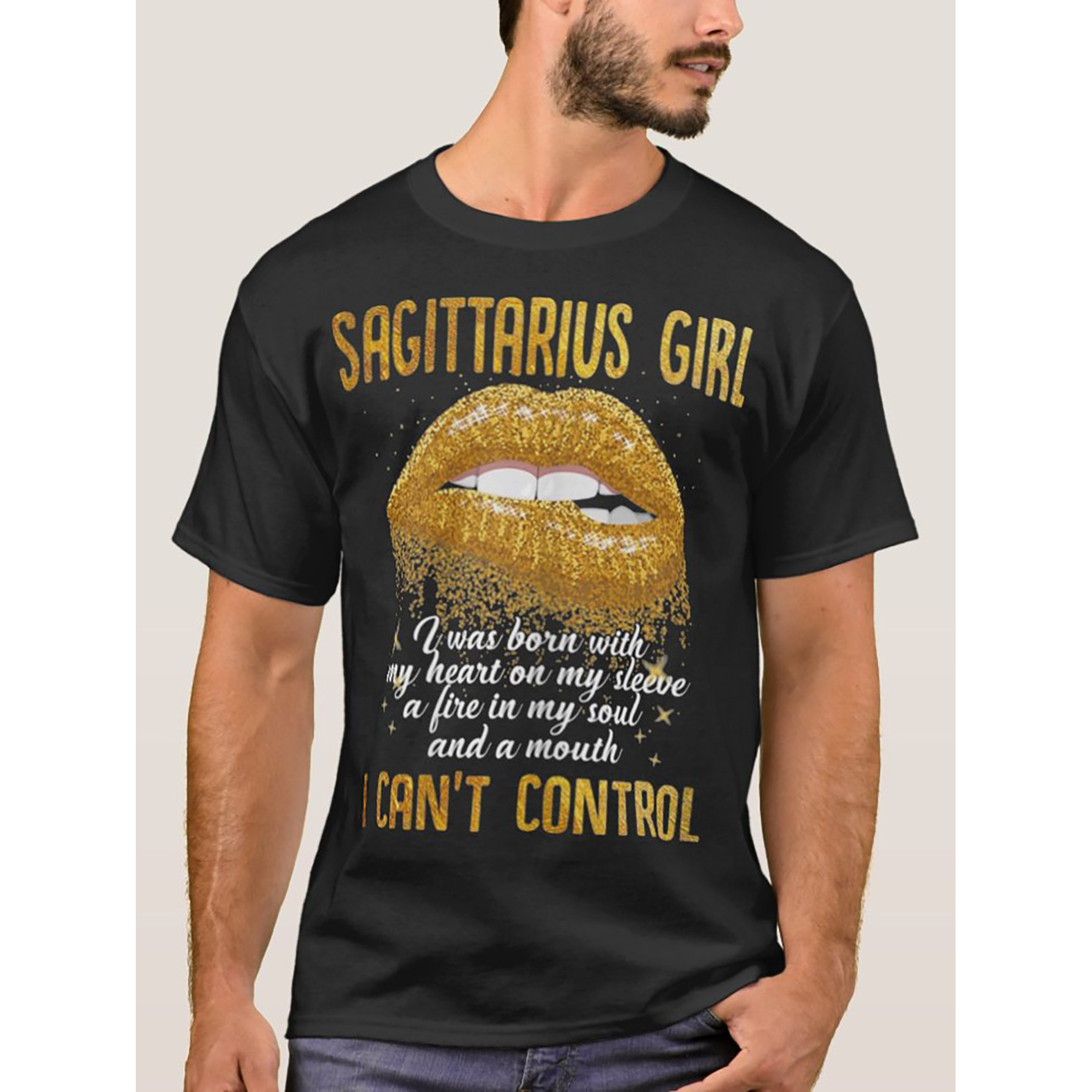 

Im A Sagittarius Girl T-shirt Mens Unisex Funny Cotton Short-sleeve T-shirt