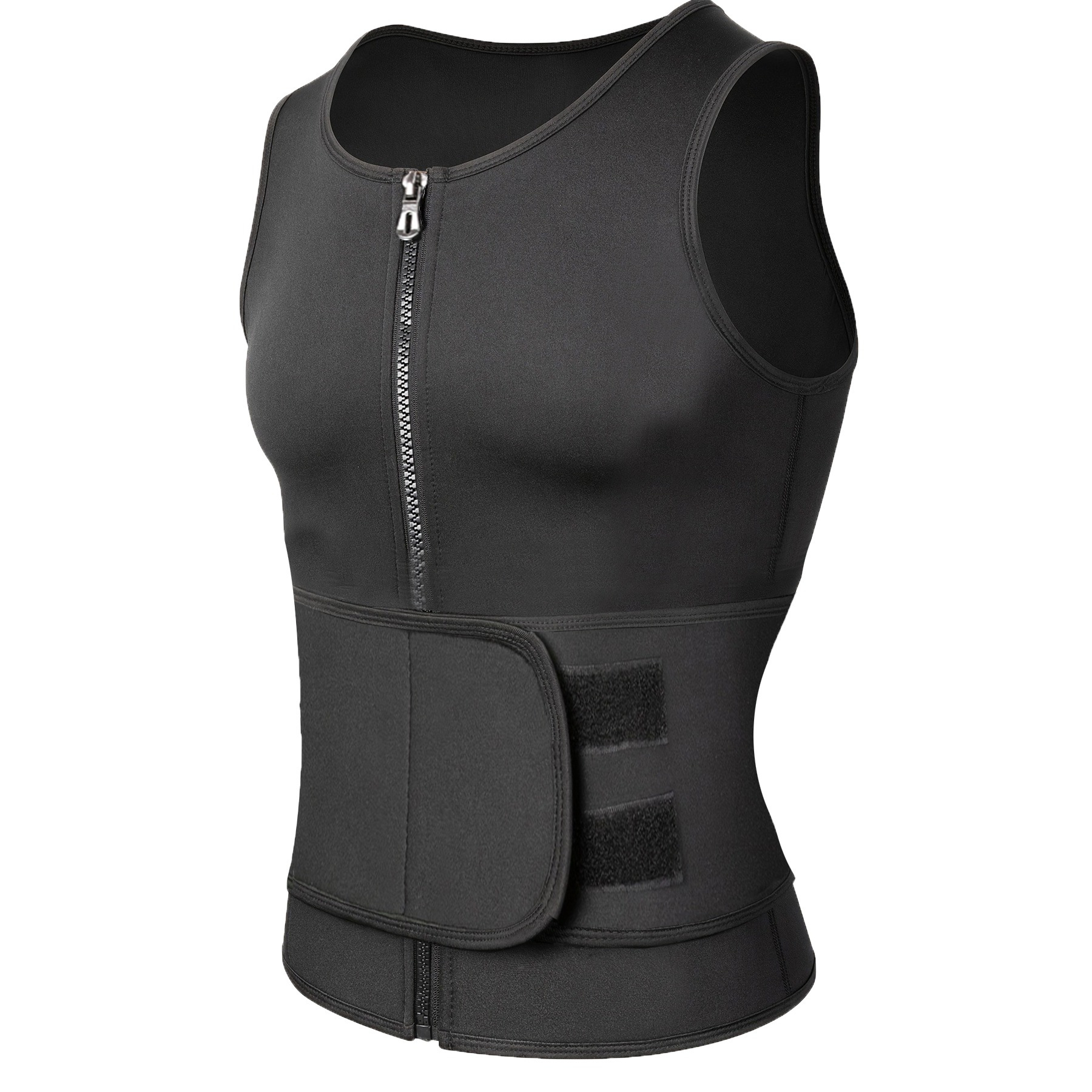 

Arunow Slimming Waist Trainer Vest With Double-layer Support & Zipper - Warm, Tummy Control For Fall/winter, Perfect Gift For Christmas & Thanksgiving