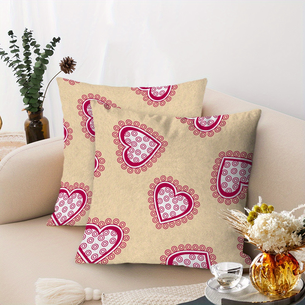 Декоративная подушка 40х40 см Bohemian Pink цвет: Розовый WESS – купить в Likemyhome