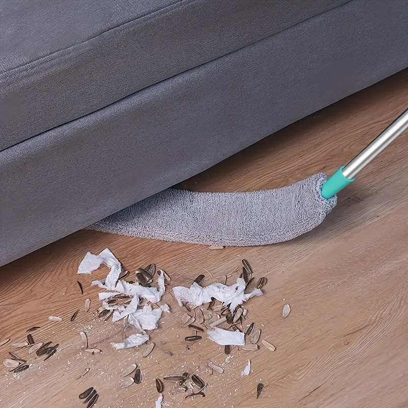 1pc Extendable Gap Dusting Brush with Plastic Handle, Washable Bed Underneath Cleaner, Durable Soft Bristle Brush, for Sofa, Bed, and Furniture, with No Electricity Needed, for Living Room, Bedroom, Bathroom, Kitchen, and Toilet Cleaning Tool