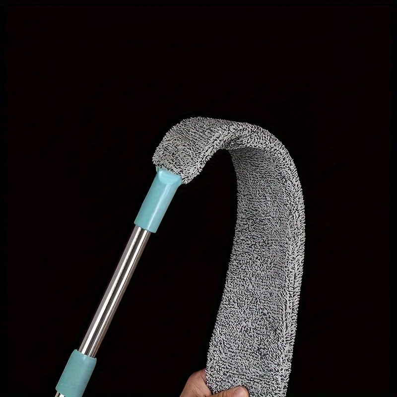 1pc Extendable Gap Dusting Brush with Plastic Handle, Washable Bed Underneath Cleaner, Durable Soft Bristle Brush, for Sofa, Bed, and Furniture, with No Electricity Needed, for Living Room, Bedroom, Bathroom, Kitchen, and Toilet Cleaning Tool