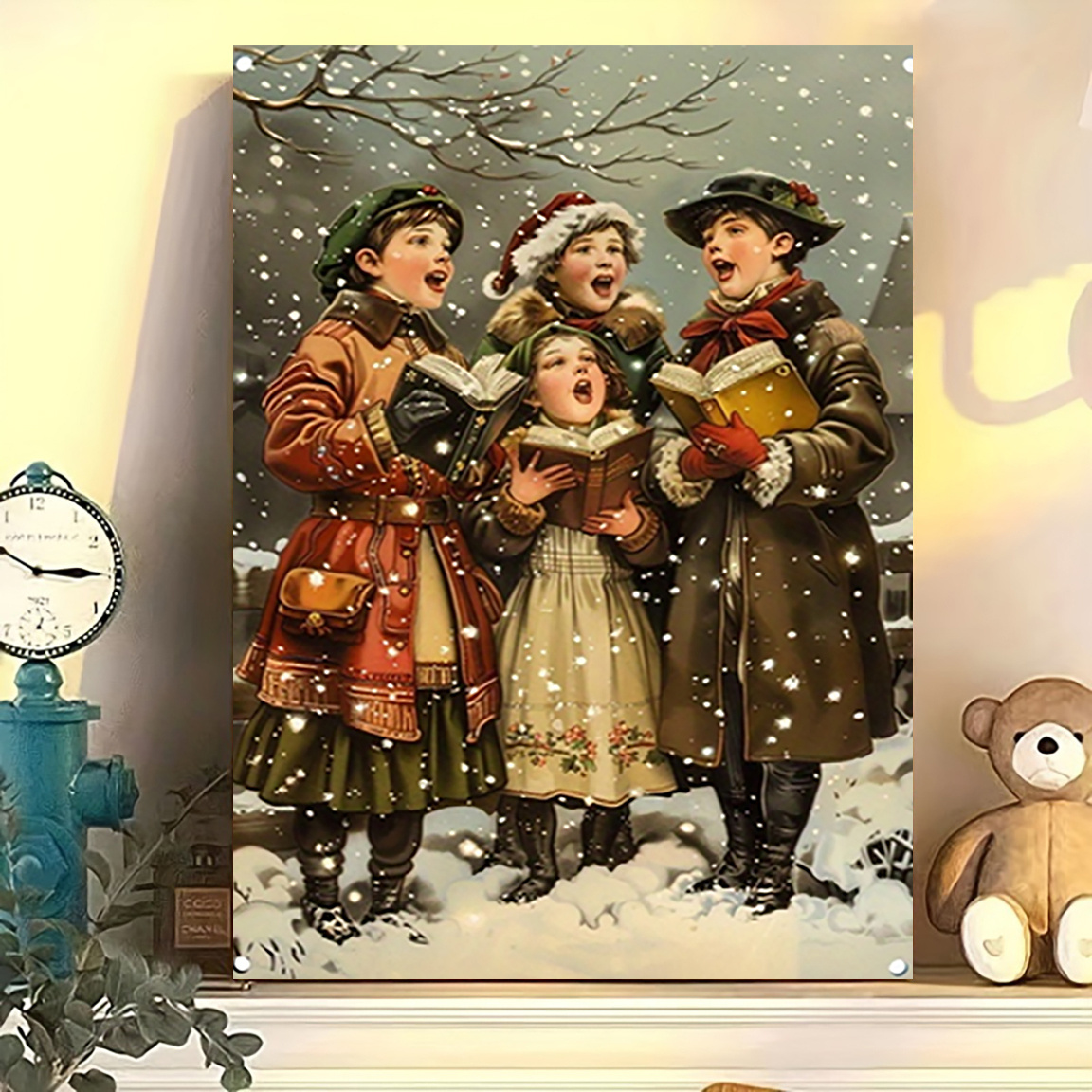 

12x16" Christmas Inspirational Art - Metal Aluminum Decor For , , &
