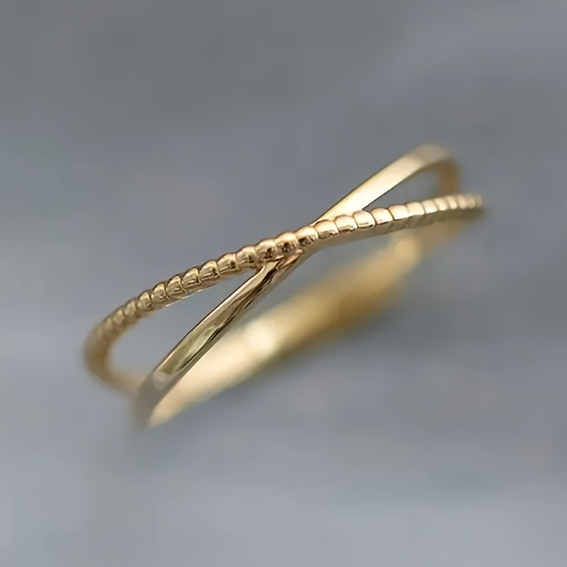 Image of 1pc Women's Fashion Individual Ring Easy -shaped Ring Suitable For Women' Wear Stacked Matching Vacation Leisure Small Jewelry