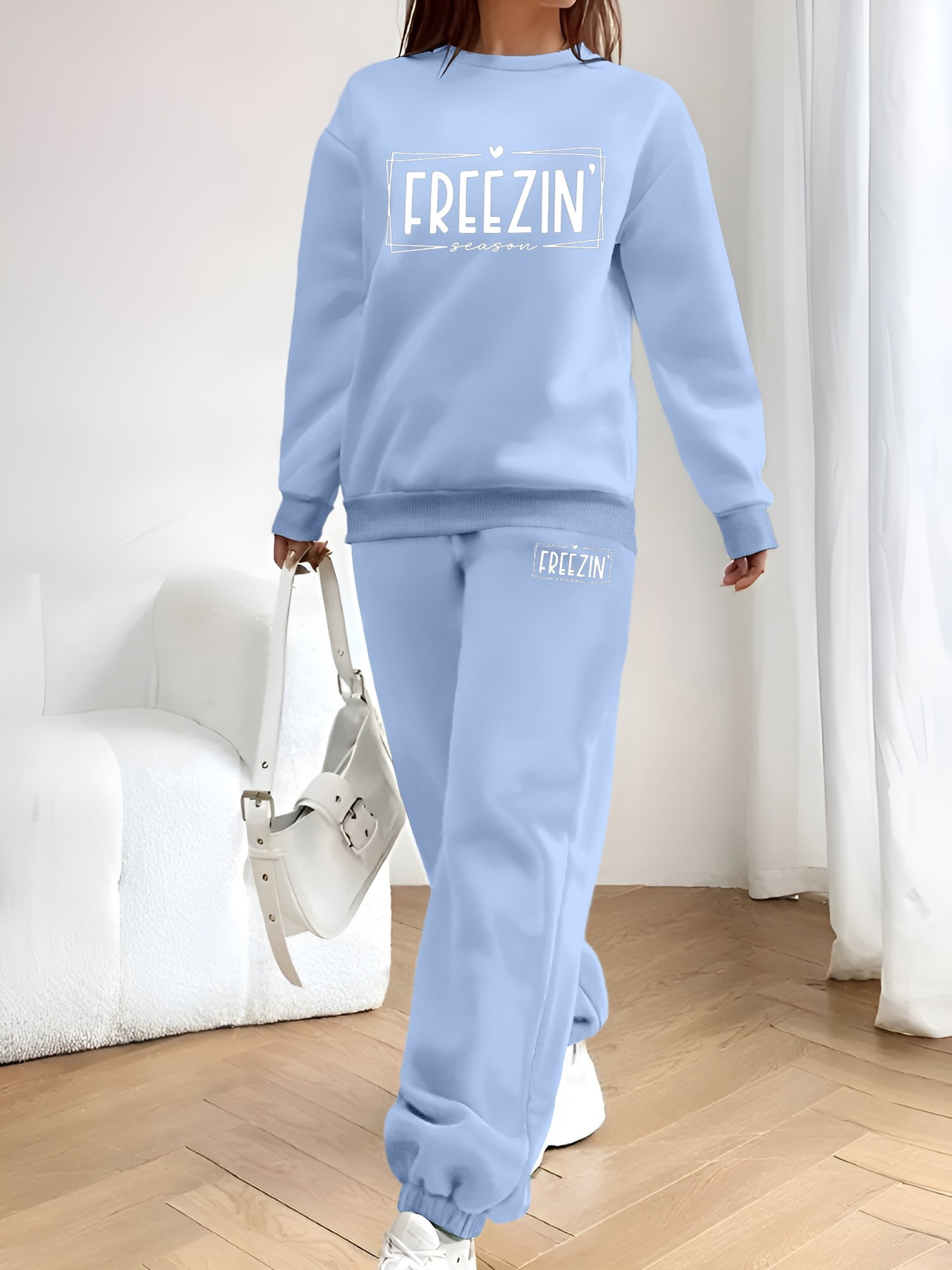women's y2k style polyester tracksuit crew neck long sleeve Temu