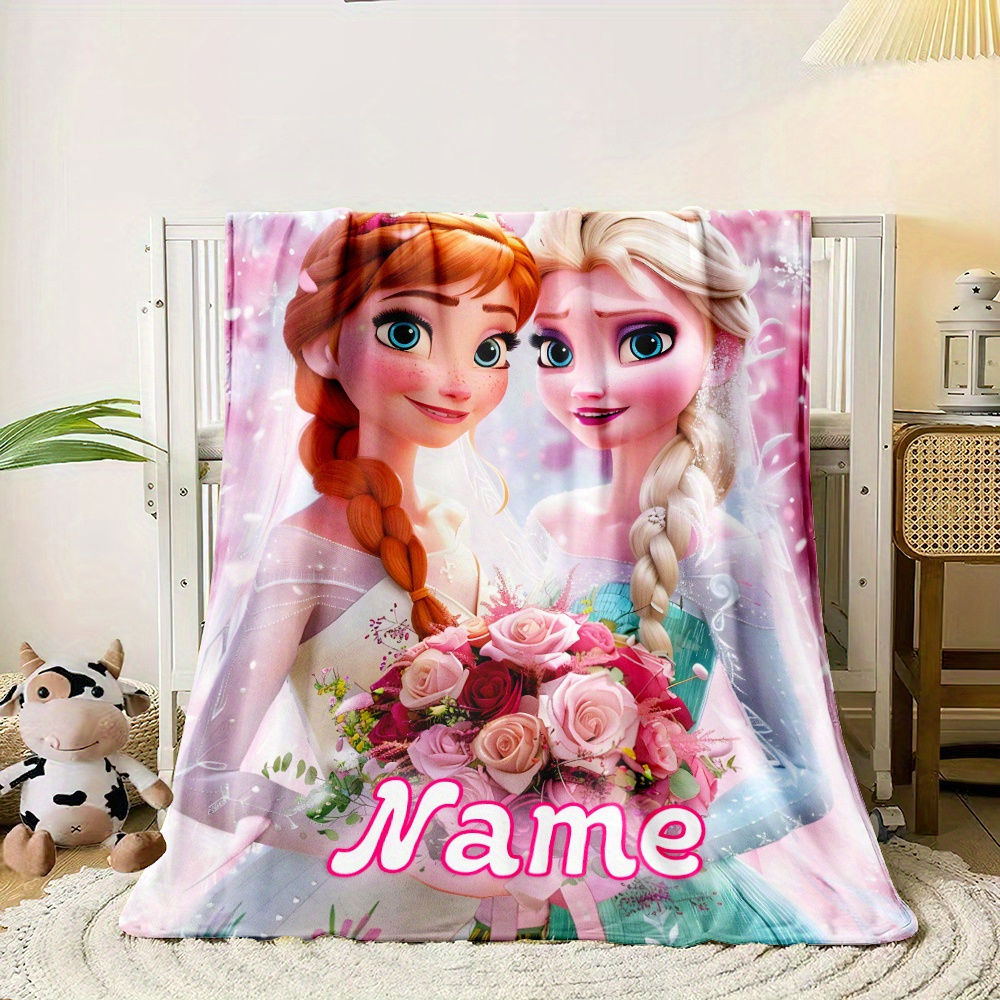 

And Anna Personalized Name Print Fleece Blanket - All-season Lightweight Throw For Travel, Camping, Home Use - Machine Washable Polyester Blanket With Soft Touch