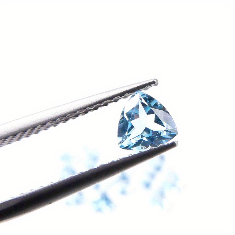 5mm Sky Triangular Cut Synthetic Topaz