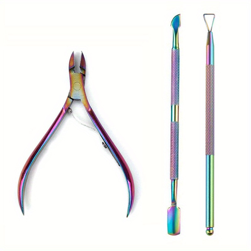 

8712 Cuticle Nippers, Nail Manicure Cuticle Scissors Clippers Trimmer Dead Skin Remover Pedicure Stainless Steel Tool