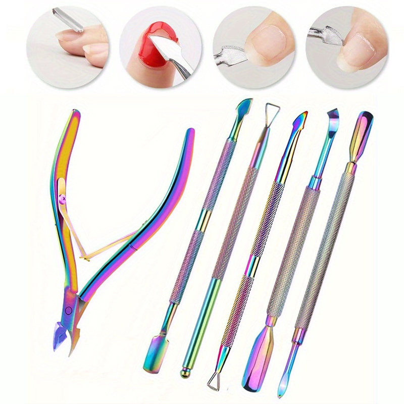 

Professional Manicure & Pedicure Set - Stainless Steel Cuticle Nippers, Pushers, And Clippers For Perfect Nail Care, Manicure Set, Cuticle Scissors, Nail Clipper, Pedicure