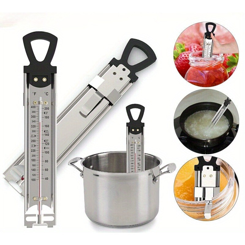 

1pc Steel Thermometer - Measurement, Steel/abs , For Cooking, , , , No Battery Required, For And Use