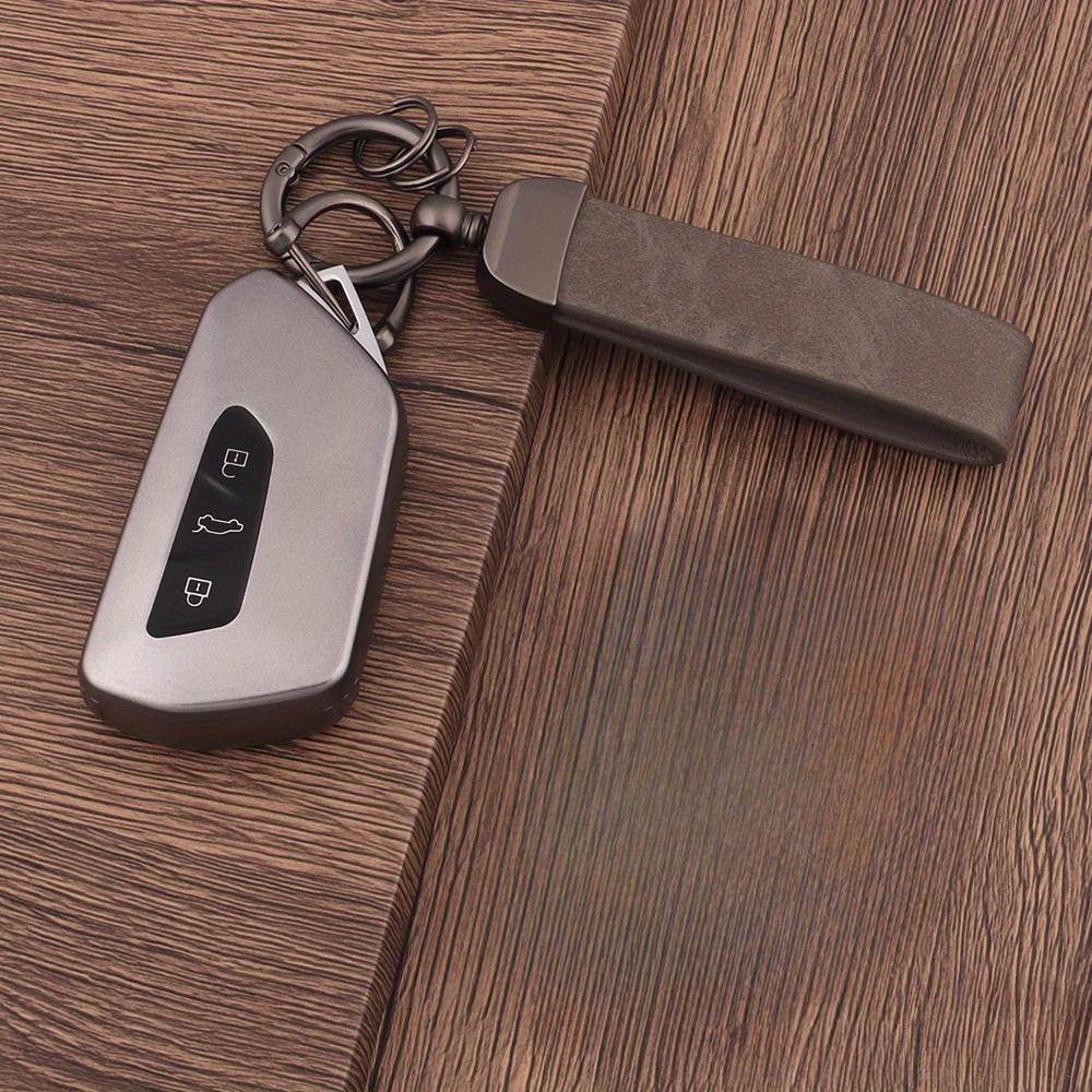 Image of Tpu Cover For Car Remote Key Fob, Designed For Models Including Golf 8 Mk8, Id-4, Id-6, As Well As For Octavia A8, Fr Mk4, And , Complete With A Keychain