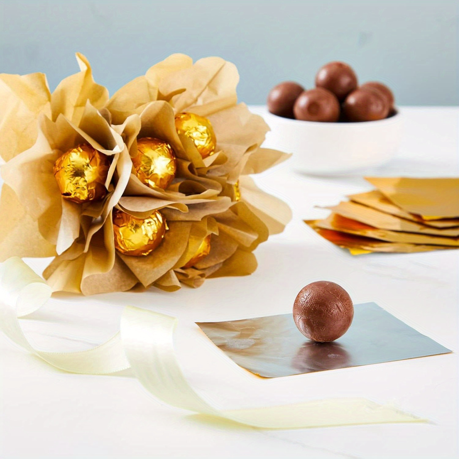 

-pack 20cm Metallic Candy Wrappers For Chocolates, - Foldable, Stain & Sand Resistant Gift Packaging Sheets For Parties, Weddings, Birthdays, Christmas