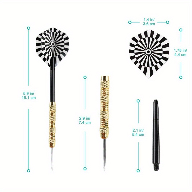 18pcs Dart Set with Iron-plated Copper Tips