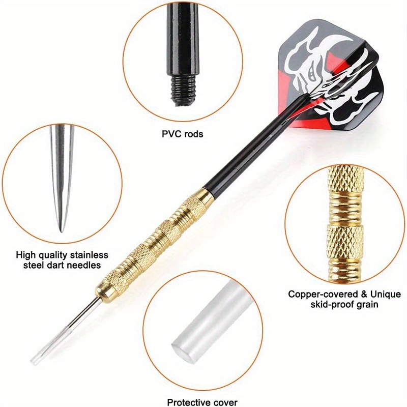 Set Freccette Professionali Set Di 18 Freccette In Rame Con Punta In Acciaio - Lunghezza 160 Mm, Multicolore, Per Principianti E Professionisti Freccette 160 Mm