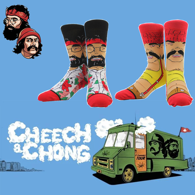 

2pairs & Themed Crew Socks - Cartoon Design, Breathable & Comfortable