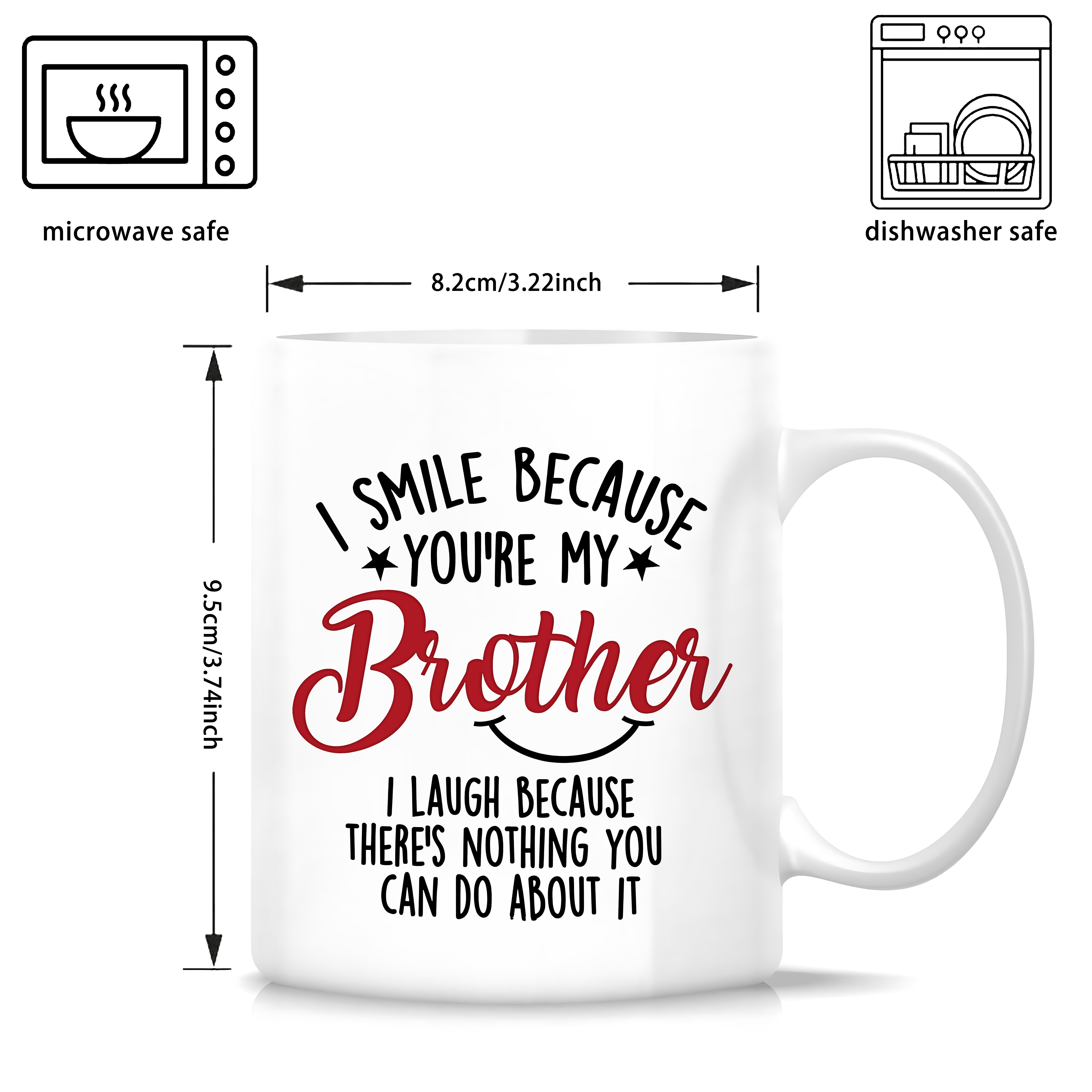 1pc coffee mug ceramic coffee cup gift for brother christmas halloween thanksgiving day birthday valentines day gift funny tea cup 4