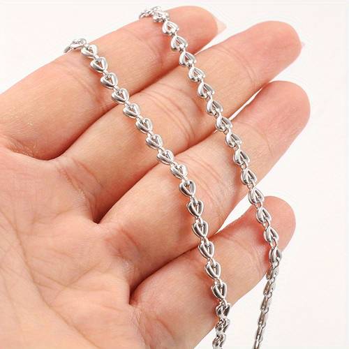 1m 39 37in stainless steel chain 4 necklace bracelet making component art crafts sewing supplies 304 material
