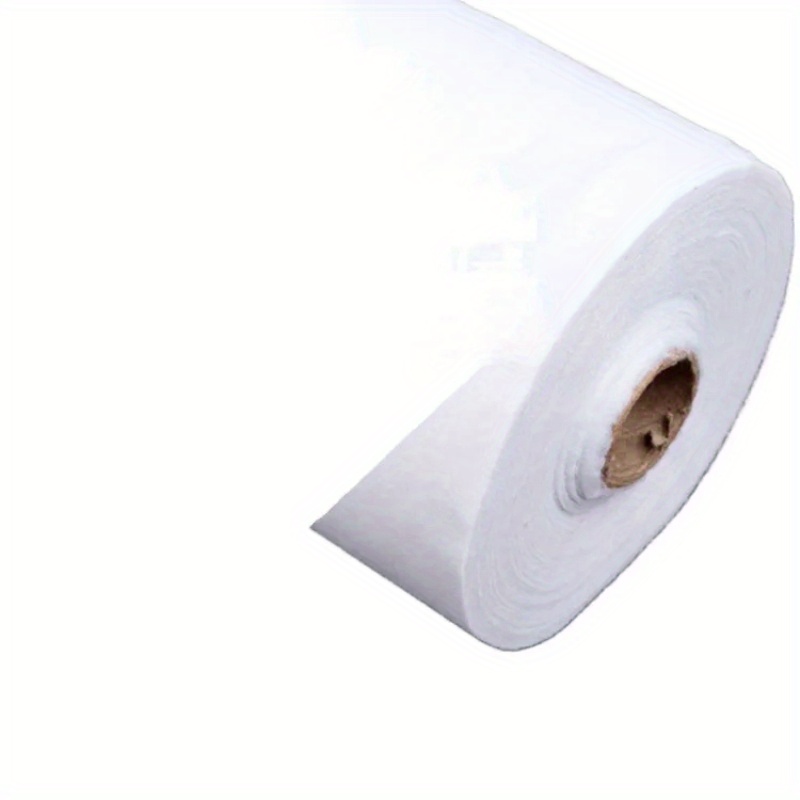 

White Black Interfacing Fabric - 2 Meters, 100% Polyester Non-woven, Single-sided Adhesive, Iron-on For Patchwork And Sewing