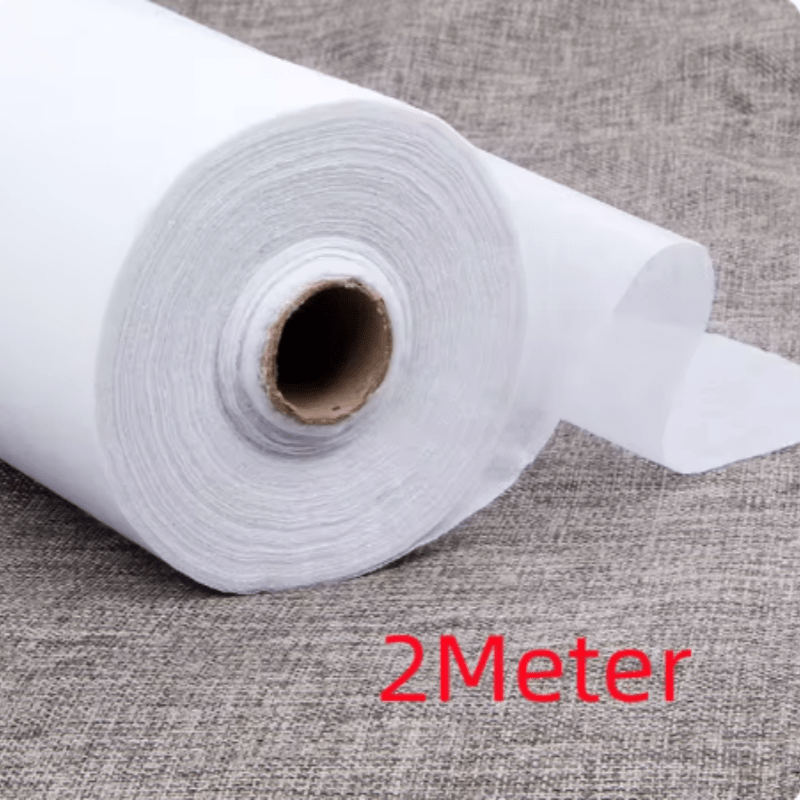 E-shop 2 Meter Breite 100Cm Weiß Schwarz Vliesstoff Futter & Füllungen Aufbügeln Nähen Patchwork Klebeband Einseitig