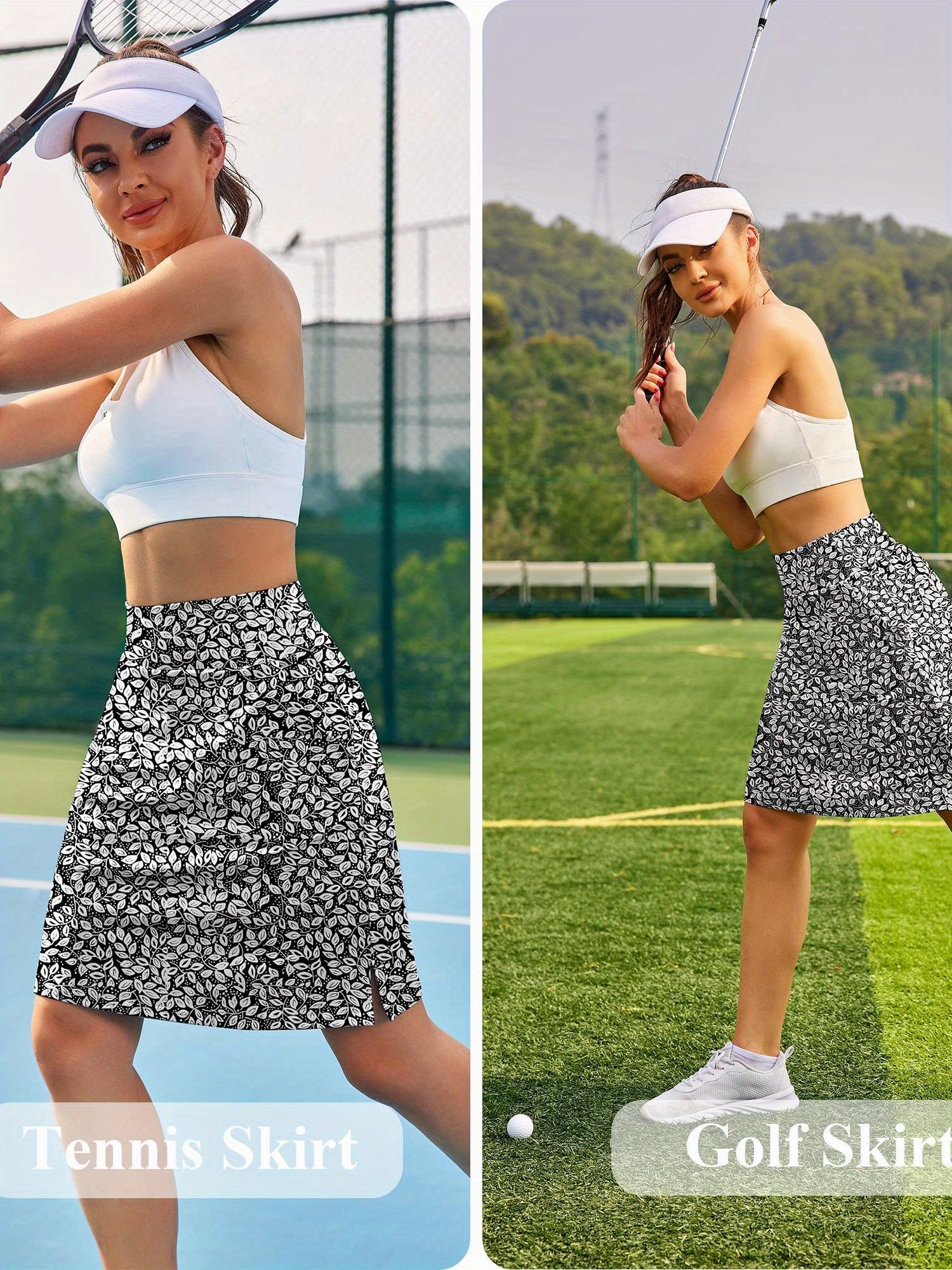 Women s Knee Length Skorts Skirts Golf Temu