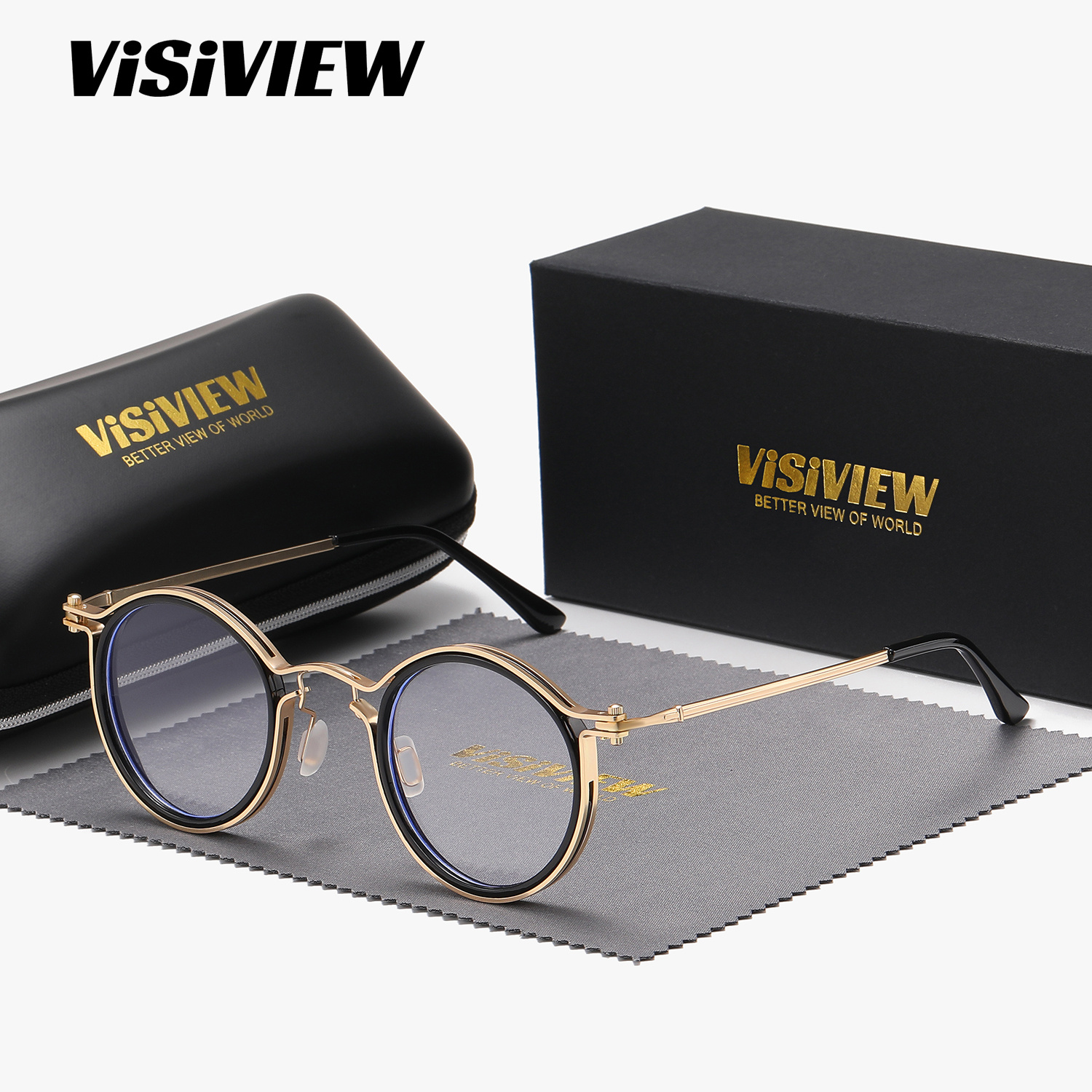 

Visiview Unisex -frame Round Clear Lenses