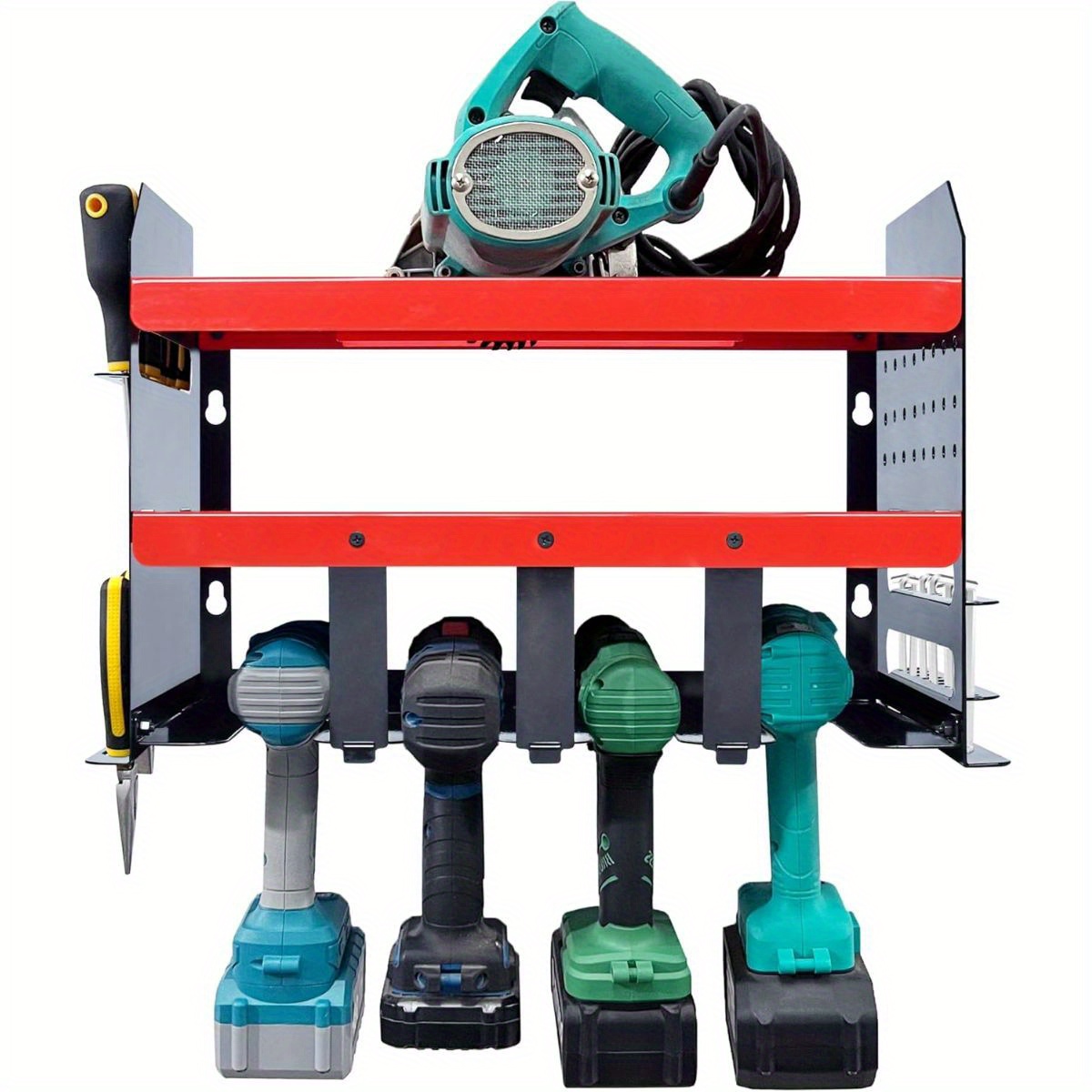 Storage Rack For Storage Rack 2 Tiers Tool Rack With Side Screwdriver Holder