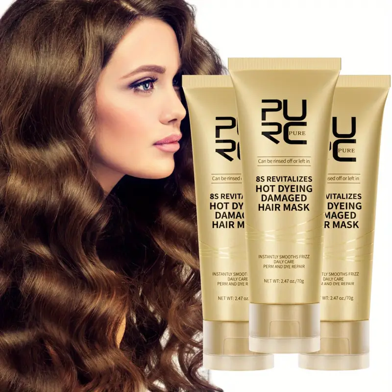 Damaged Hair Mask Keratin Hair Treatment For Frizzy Hair 3PCS 70g