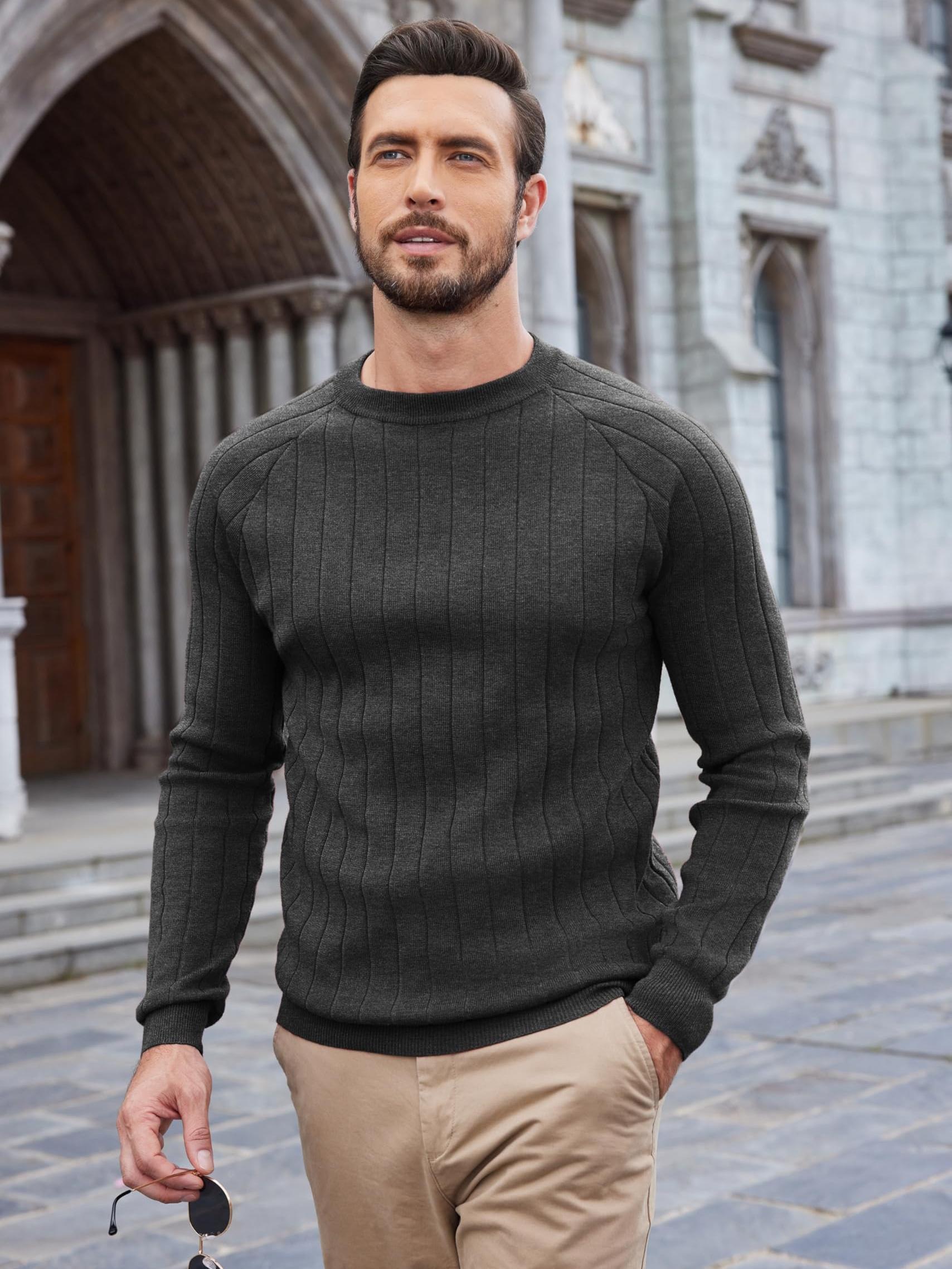 Business Casual Crew Necks Mens Business Casual Herren Pullover