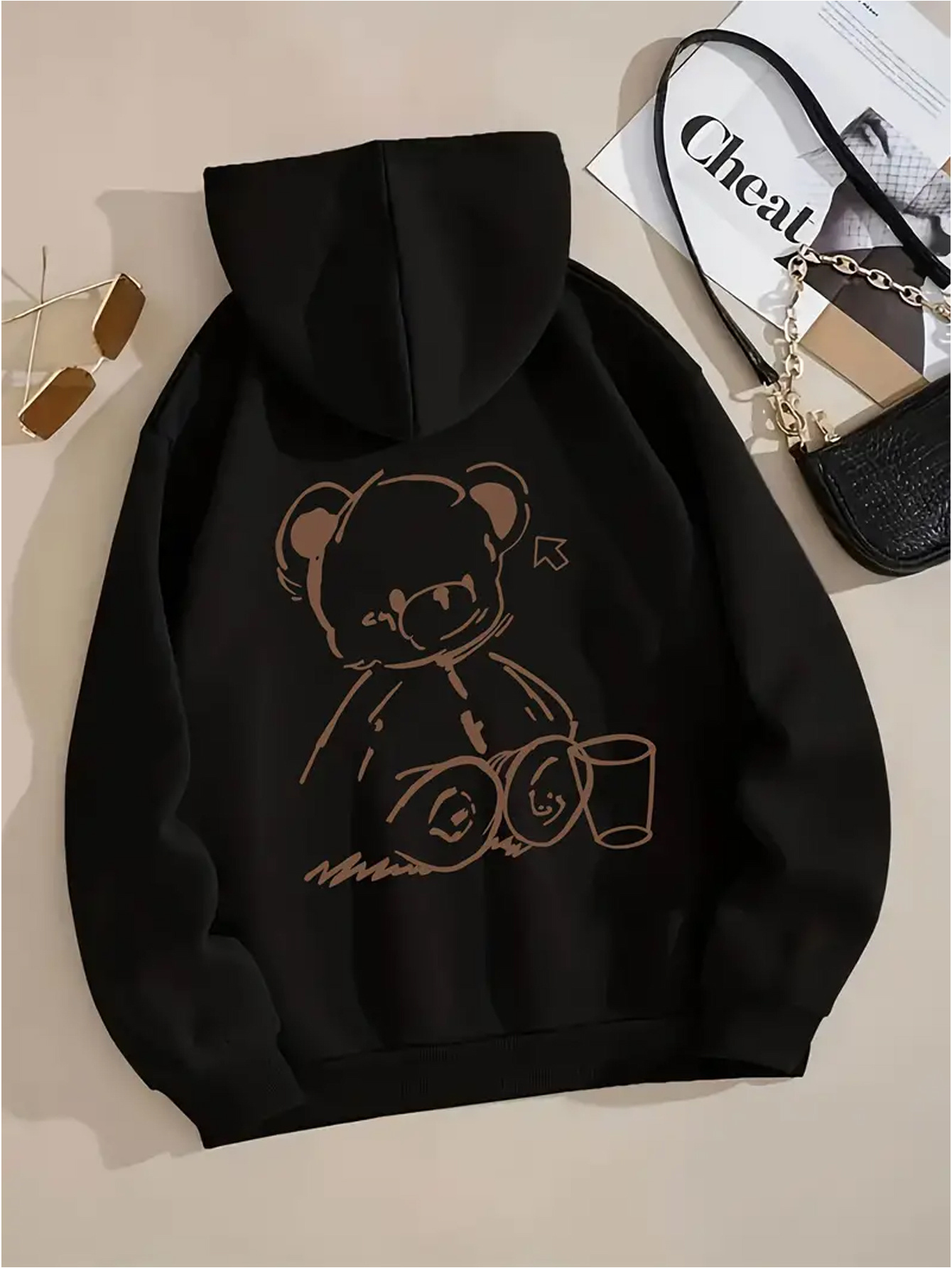 bear hoodie sold on Temu United States