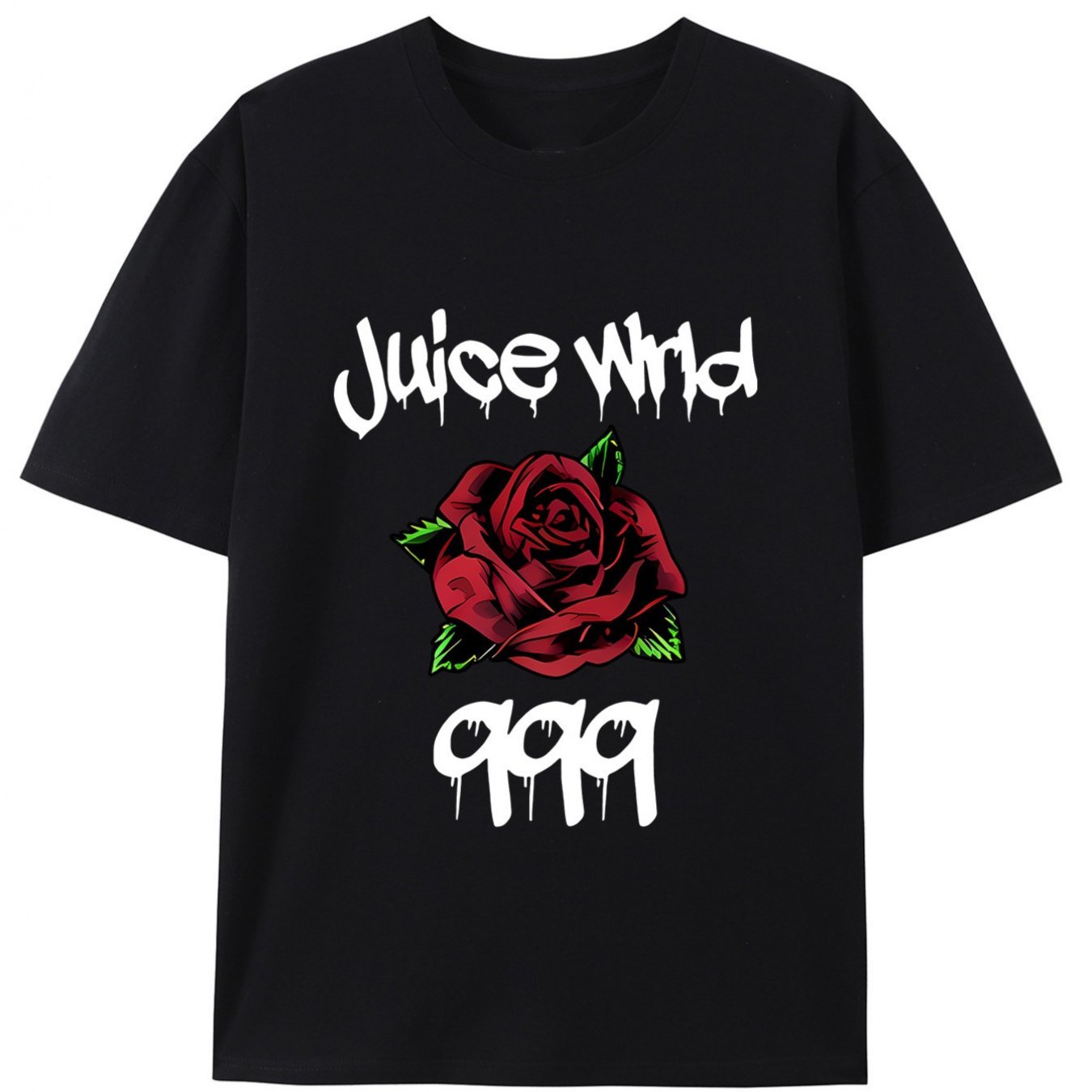 

Juice Print T-shirt, Street Hip-hop, Men's Cotton T-shirt, Summer Casual Short Sleeve T-shirt