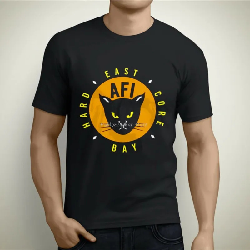 

New Afi Kitty Rock Band Short Sleeve Men's Black T-shirt Size S To 5xl 2xl 3xl 4xl 5xl Tee Shirt Men Summer T-shirt