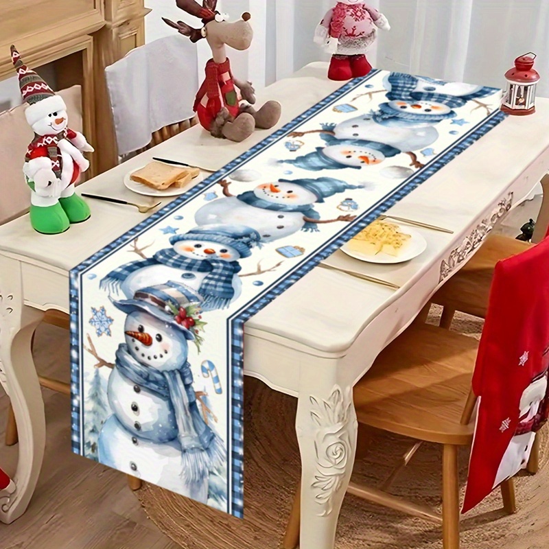 

Snowman Christmas Table - 13.8" X 71" Polyester For & Parties, Decoration, Christmas Decor