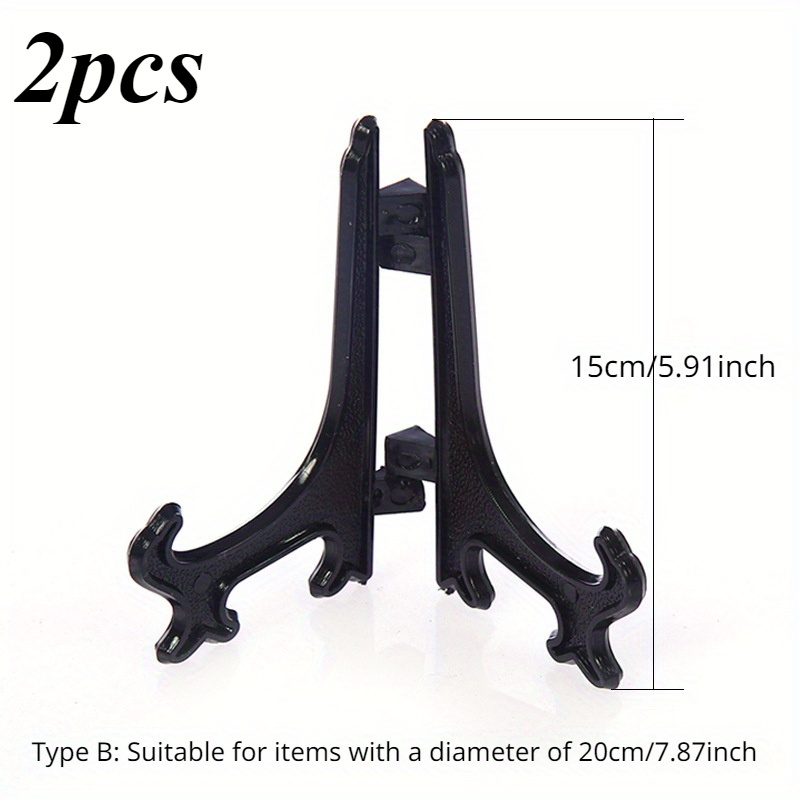 2pcs, Stand, Plastic Folding Craft Display Rack, Suitable For Displaying Picture Frames, Medals, , Cards, Etc