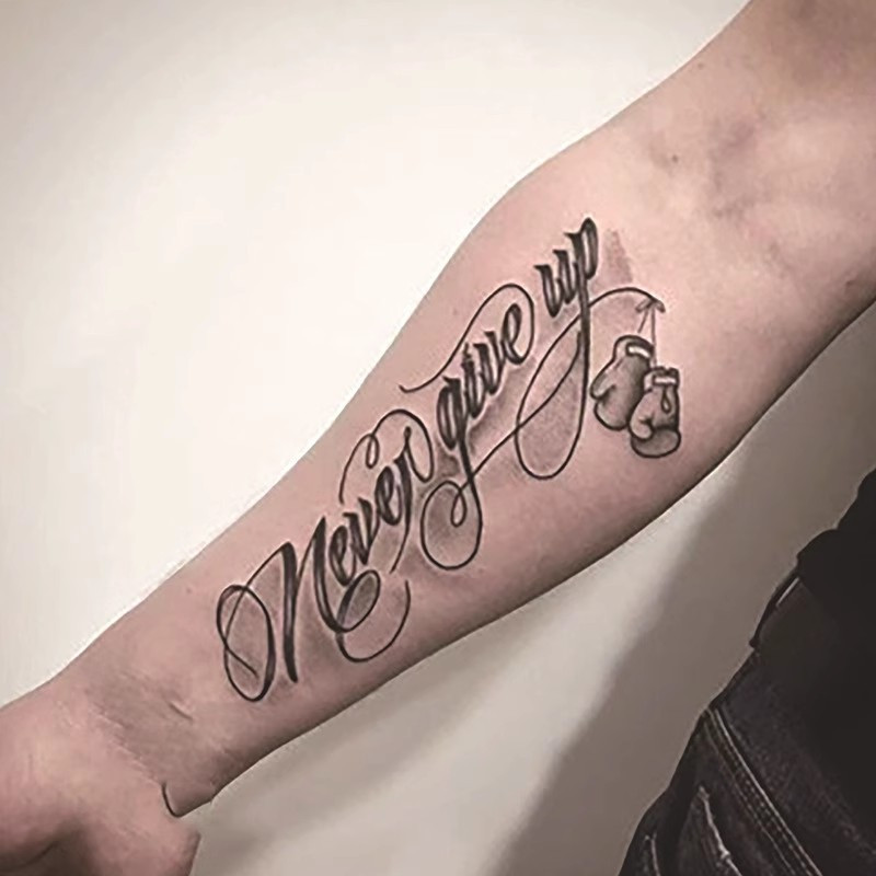 2 Stück Große Temporäre Tattoos Für Männer – Landschaftsmuster, Wasserfest & Entwickelt Sich In 24–48 Stunden.