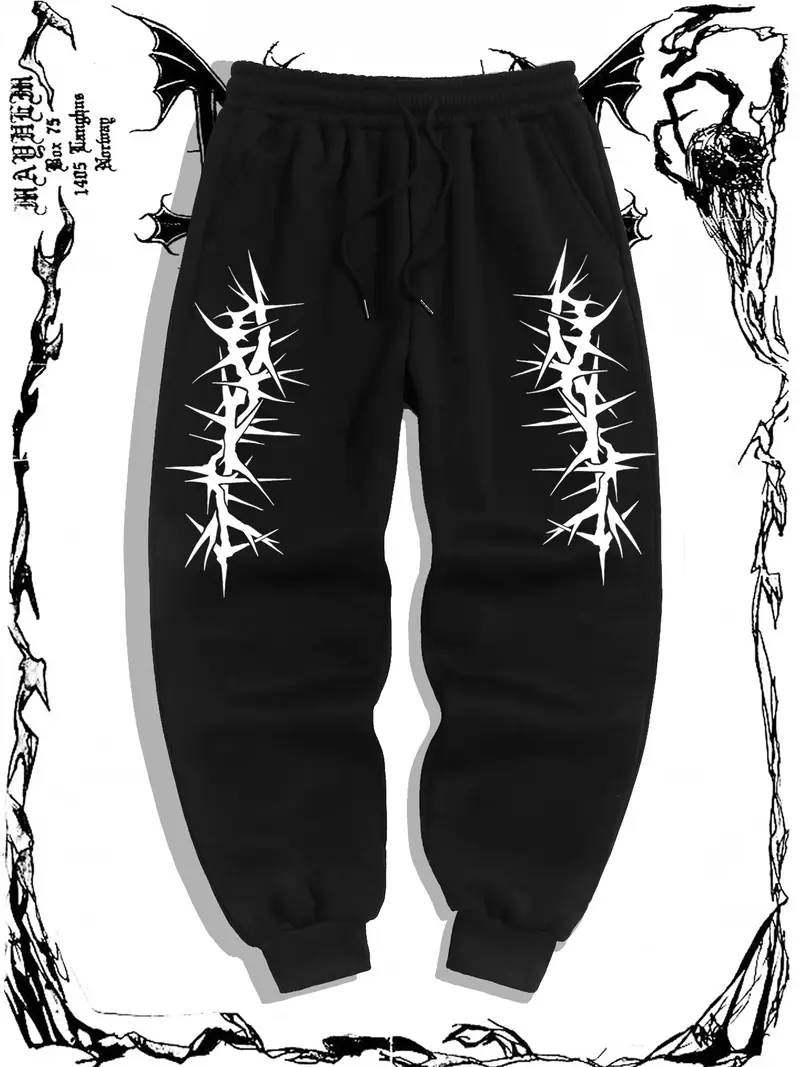 vine mens jogger pants regular fit drawstring pattern sweatpants details 11