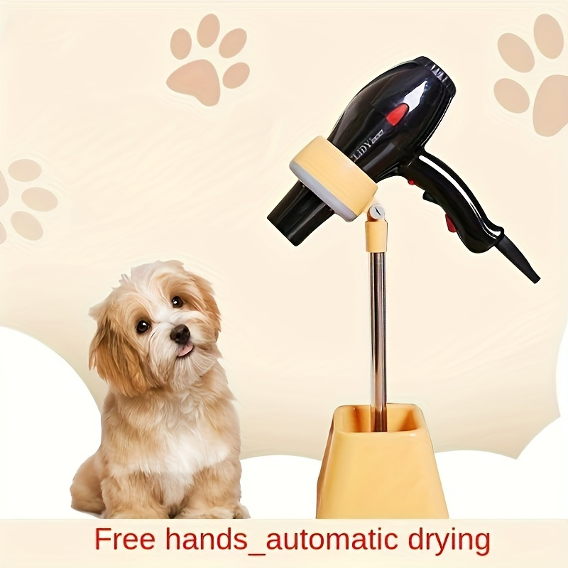 

Dog Hair Dryer Stand - Hotu Pet Grooming Accessory, Heavy Duty Base, 360-degree Rotatable Nozzle, Uncharged Pp Material, Fits Standard Hair Dryers For Grooming