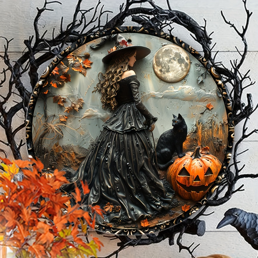 

8"x8" Wooden Halloween Goth & - Decor For Day Of , - Parties, , , Bar Art /