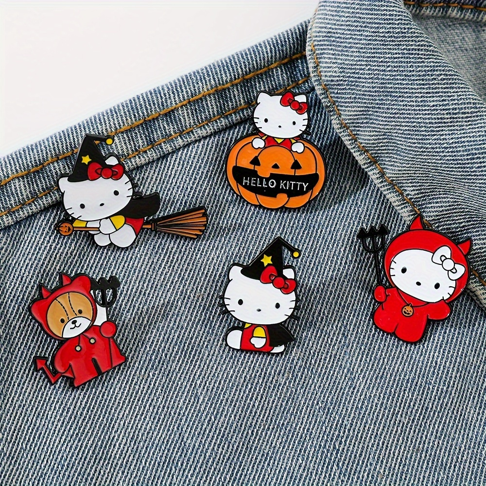   halloween pumpkin brooch cute   enamel pin alloy metal badge for fashion gifts details 5