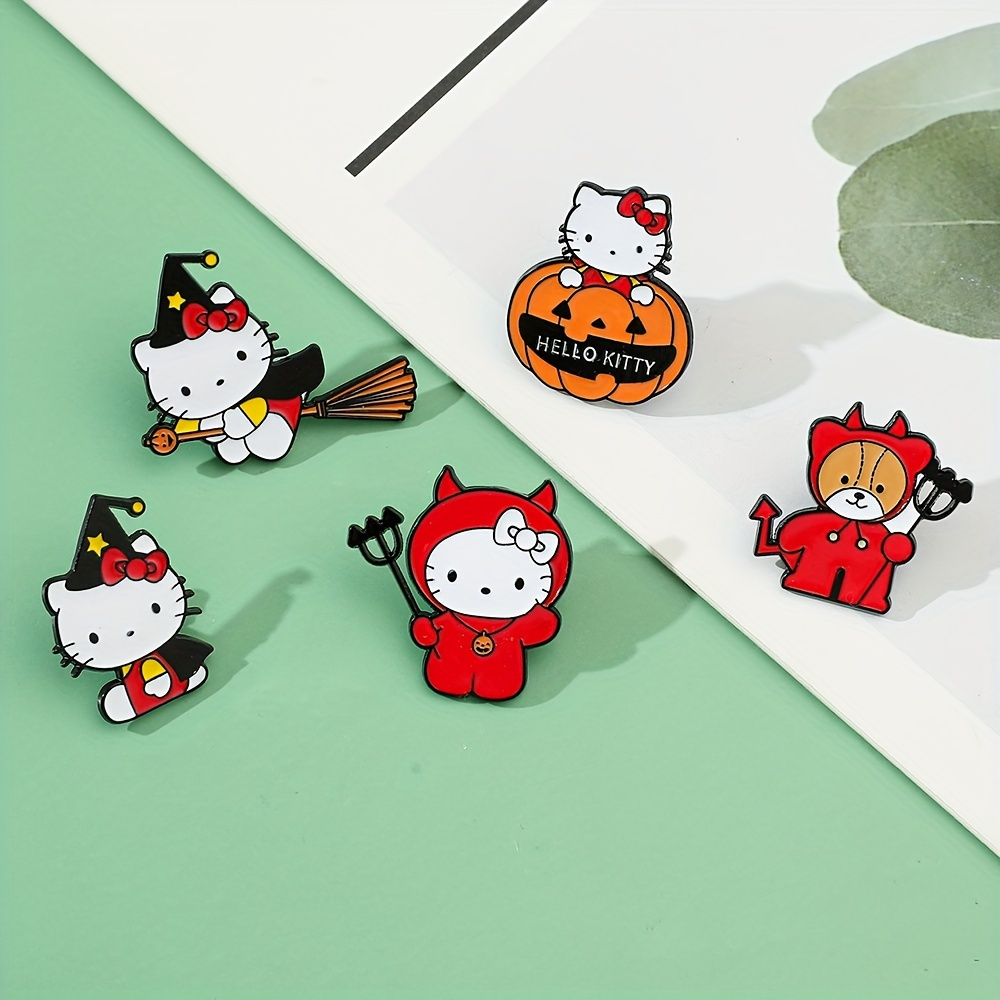   halloween pumpkin brooch cute   enamel pin alloy metal badge for fashion gifts details 1