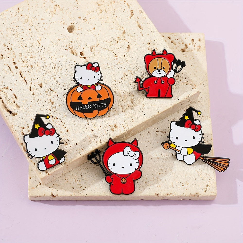   halloween pumpkin brooch cute   enamel pin alloy metal badge for fashion gifts details 2