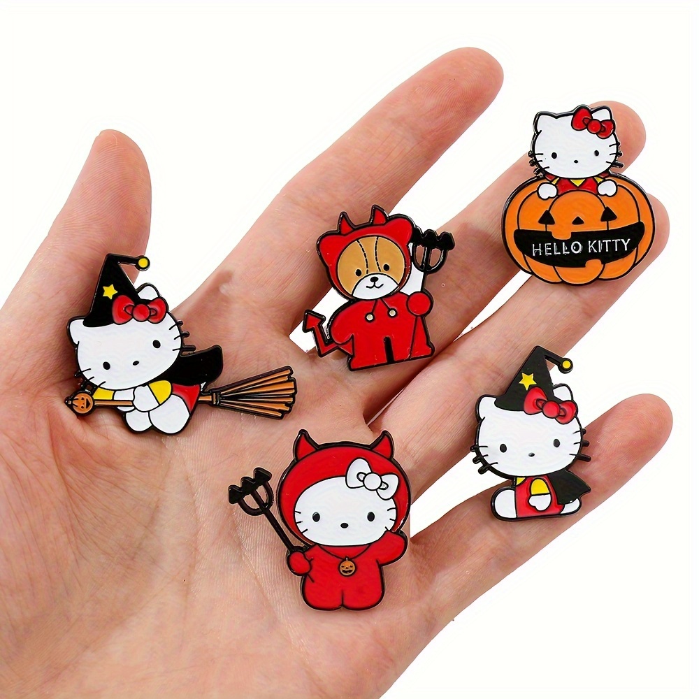   halloween pumpkin brooch cute   enamel pin alloy metal badge for fashion gifts details 4