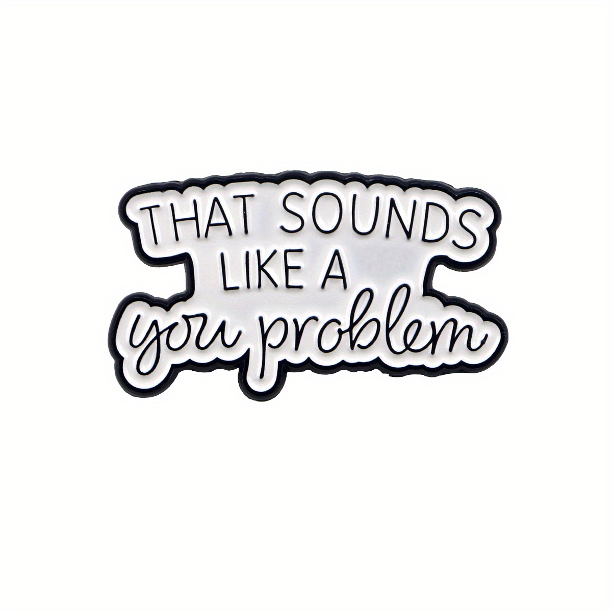 1pc Quotes Enamel Pin Brooches Lapel Pins Backpack Accessories Decorative Jewelry Holiday Gift