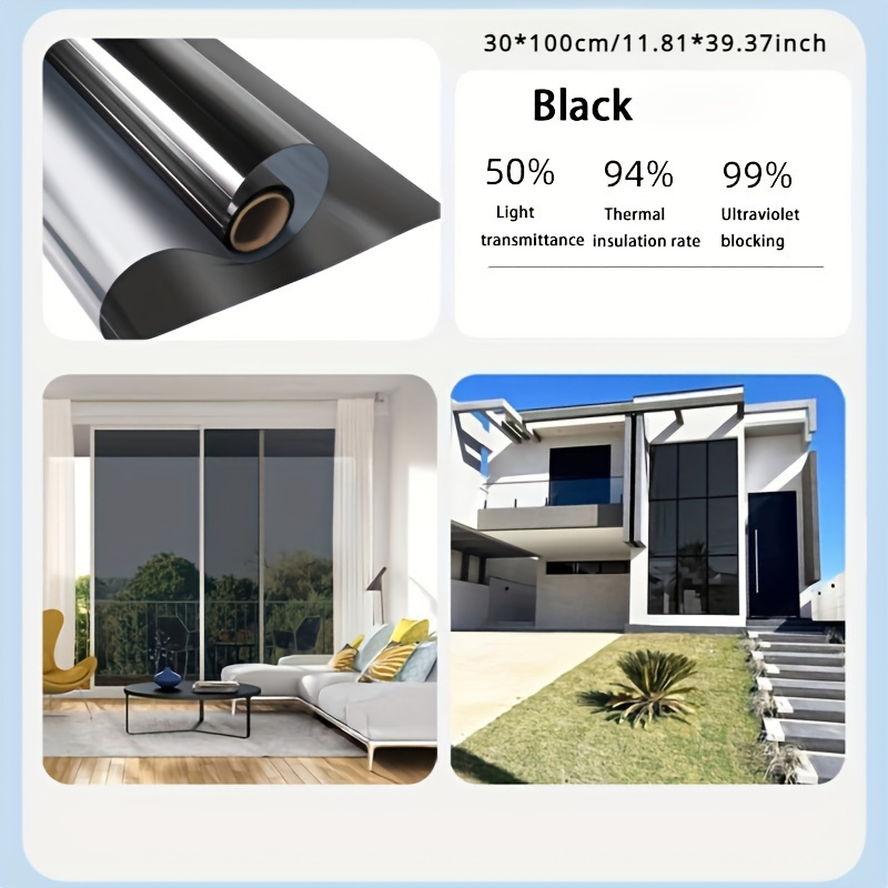 Privacy Window Film Roll, Heat Control, And Anti-spying For Cars, Offices, And Homes