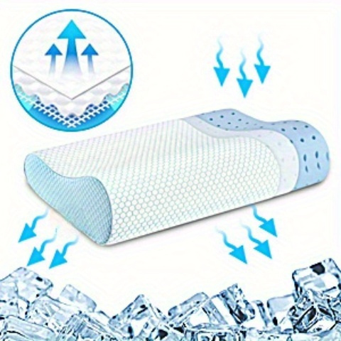 1pc/ 2pcs Pillow, Sleep Pillow, Ergonomic Cervical Pillow, Neck Support Pillow for Side Sleepers, Pillow for Neck and Shoulder