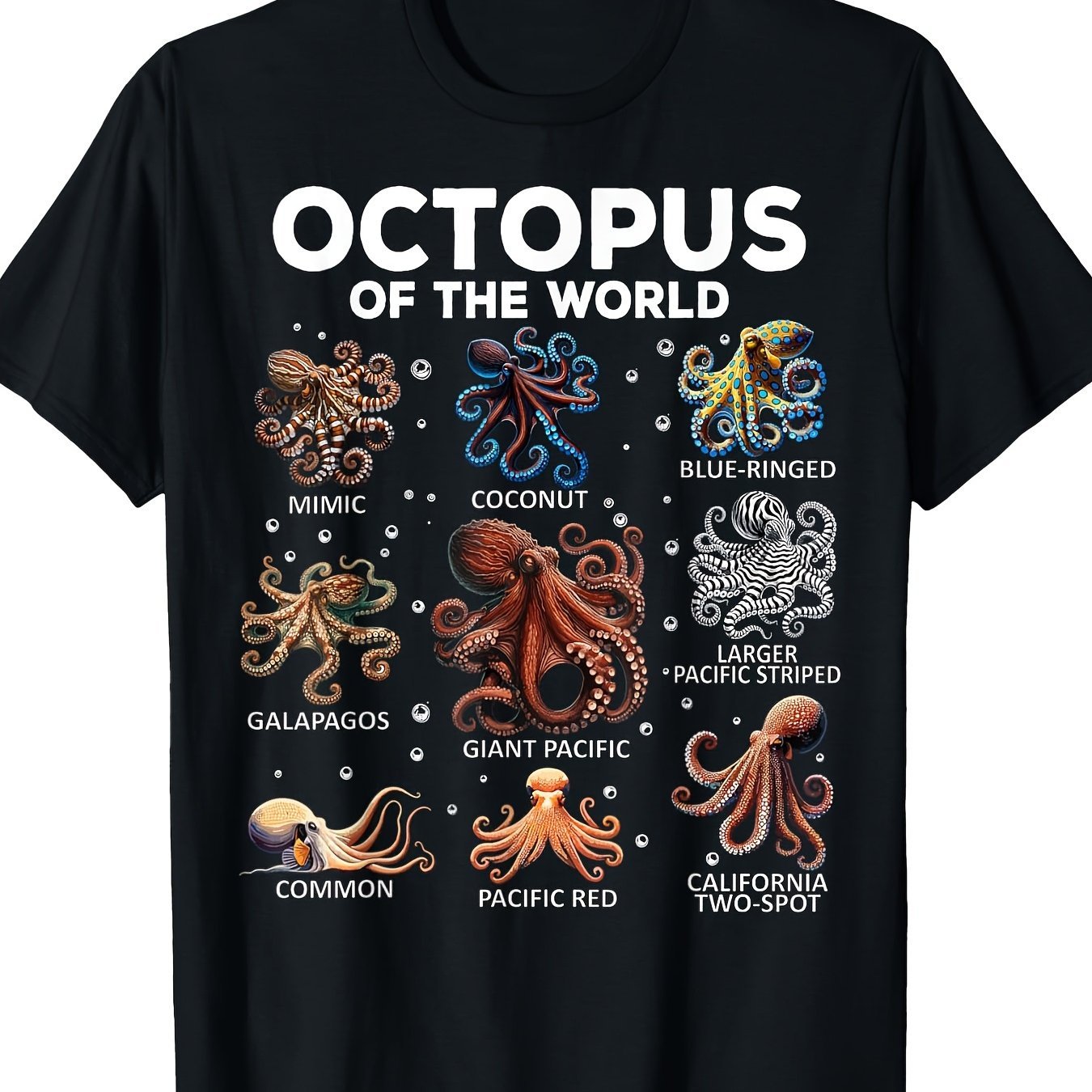 

World Octopus Cute And Fun Octopus T-shirt - Goes With Everything